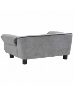 Divano per Cani Grigio 72x45x30 cm in Peluche