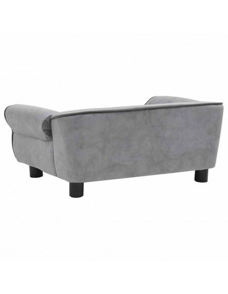 Divano per Cani Grigio 72x45x30 cm in Peluche