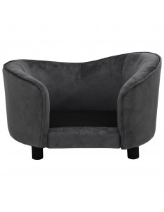 Divano per Cani Grigio Scuro 69x49x40 cm in Peluche 2