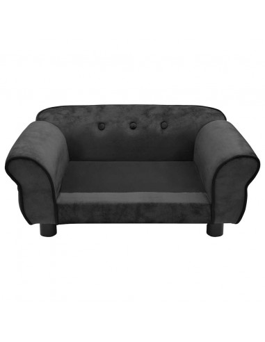 Divano per Cani Grigio Scuro 72x45x30 cm in Peluche