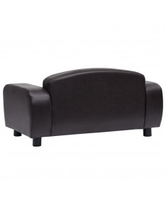 Divano per Cani Marrone 80x50x40 cm in Similpelle