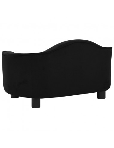 Divano per Cani Nero 67x47x36 cm in Peluche