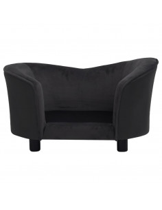 Divano per Cani Nero 69x49x40 cm in Peluche e Similpelle 2