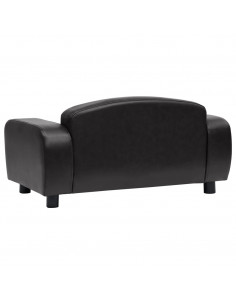 Divano per Cani Nero 80x50x40 cm in Similpelle 2