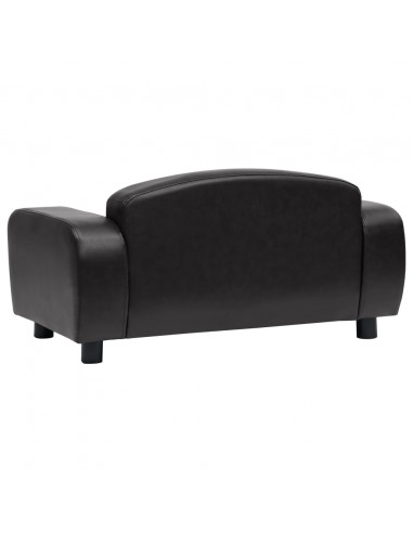 Divano per Cani Nero 80x50x40 cm in Similpelle