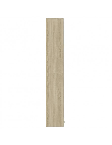 Credenza con LED Rovere Sonoma 36x32,5x200 cm Legno Multistrato