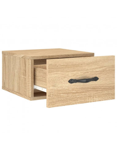 Comodini a Muro 2 pz Rovere Sonoma 35x35x20 cm