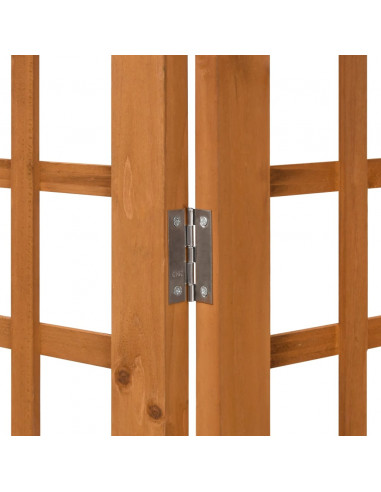 Divisorio a 3 Pannelli in Legno Massello di Abete 121x180,5 cm