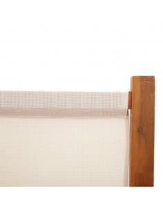 Divisorio a 5 Pannelli Bianco Crema 350x180 cm 2