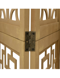 Divisorio Ambienti 6 Pannelli Marrone Legno Massello Paulownia 2