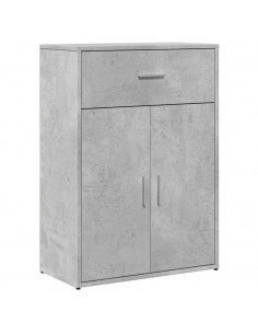 Credenza Grigio Cemento 60x30x84 cm in Legno Multistrato 2