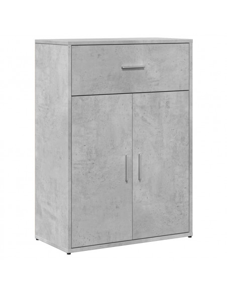 Credenza Grigio Cemento 60x30x84 cm in Legno Multistrato