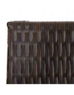 Divisorio per Ambienti a 6 Pannelli Marrone in Polyrattan