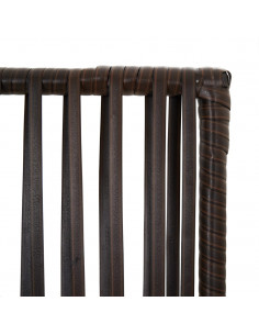 Divisorio per Ambienti a 6 Pannelli Marrone in Polyrattan