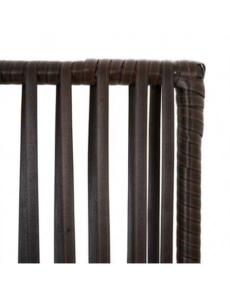 Divisorio per Ambienti a 6 Pannelli Marrone in Polyrattan
