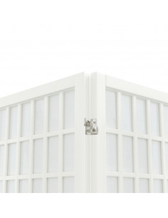 Divisorio Pieghevole 6 Pannelli Stile Giapponese 240x170 Bianco 2