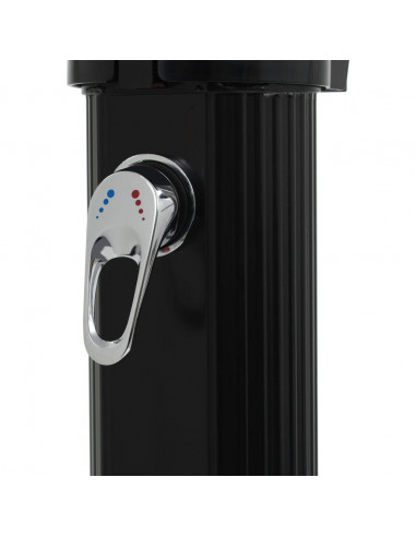Doccia ad Energia Solare Pieghevole Nera 214 cm 23 L