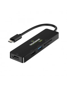 DOCKING STATION TECNOWARE HUB USB-C 5 in 1 Adapter: HDMI + USB2.0+ USB3.0+Card Slot SDXC e Micro SD - FHUB17693