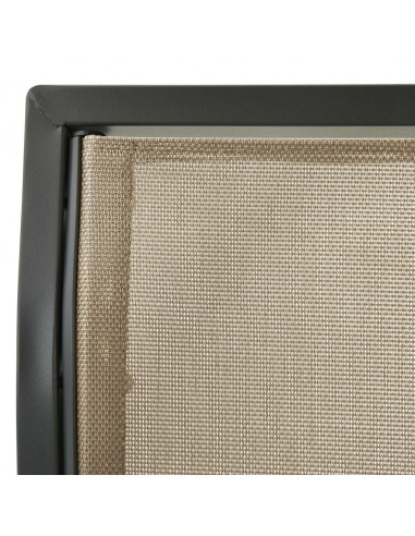 Dondolo da Giardino con Baldacchino Antracite e Sabbia