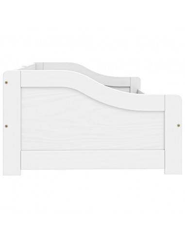 Dormeuse 2 Cassetti Bianca 90x200 cm Legno Massello Pino IRUN