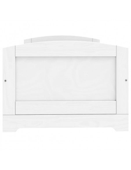 Dormeuse 5 Cassetti Bianca 90x200 cm Legno Massello Pino IRUN