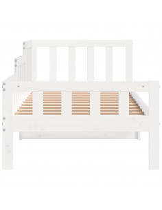 Dormeuse Bianca 80x200 cm in Legno Massello di Pino 2