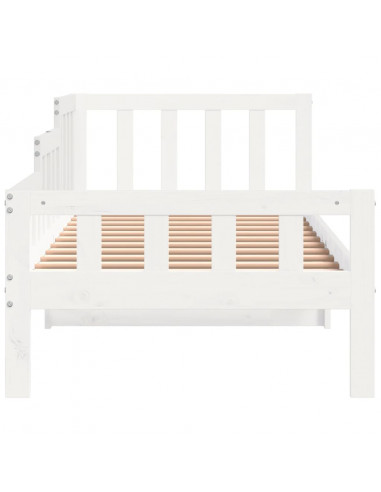 Dormeuse Bianca 80x200 cm in Legno Massello di Pino