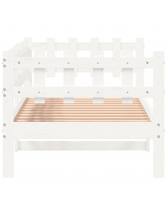 Dormeuse Bianca 80x200 cm in Legno Massello di Pino 2