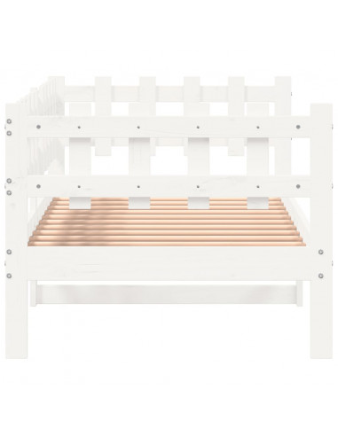 Dormeuse Bianca 80x200 cm in Legno Massello di Pino