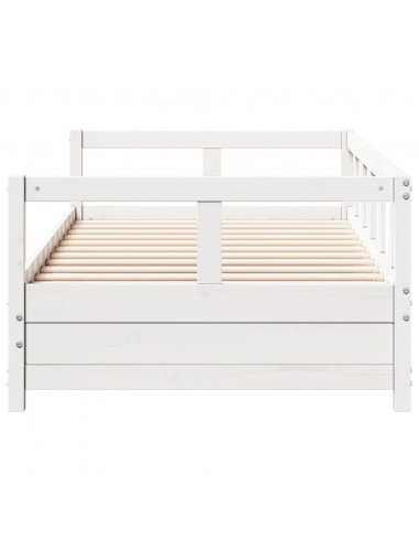 Dormeuse Bianca 80x200 cm in Legno Massello di Pino