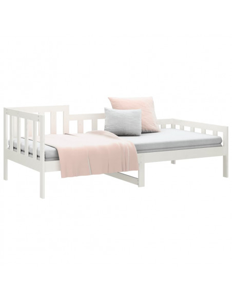 Dormeuse Bianca 90x190 cm in Legno Massello di Pino