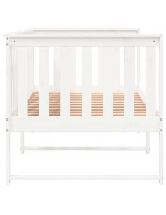 Dormeuse Bianca 90x190 cm in Legno Massello di Pino 2