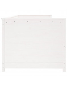 Dormeuse senza Materasso Bianca 90x190 cm Legno Massello Pino 2