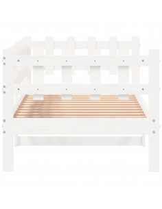 Dormeuse Bianca 90x190 cm in Legno Massello di Pino 2