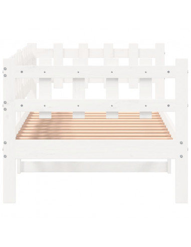 Dormeuse Bianca 90x190 cm in Legno Massello di Pino