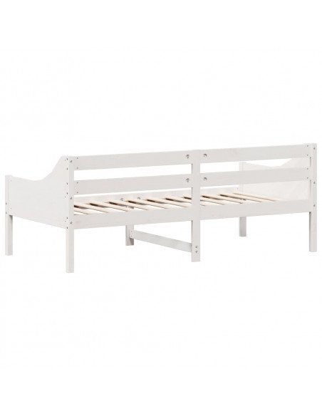 Dormeuse Bianca 90x190 cm in Legno Massello di Pino