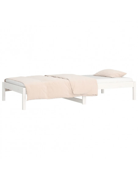 Dormeuse Bianca 90x200 cm in Legno Massello di Pino