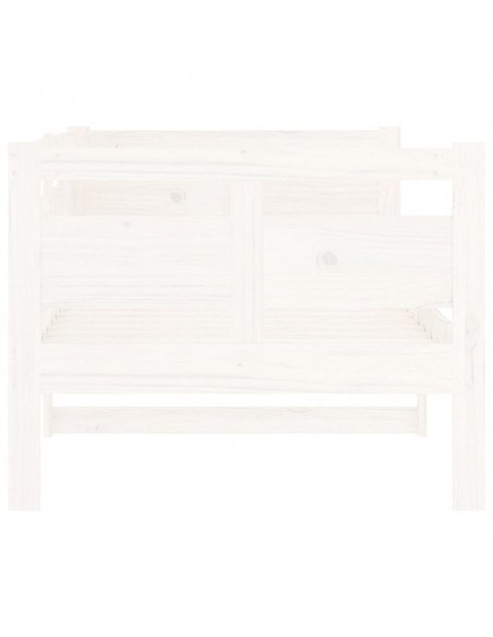 Dormeuse Bianca in Legno Massello di Pino 80x200 cm