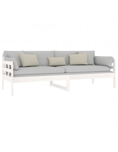 Dormeuse Bianca in Legno Massello di Pino 80x200 cm