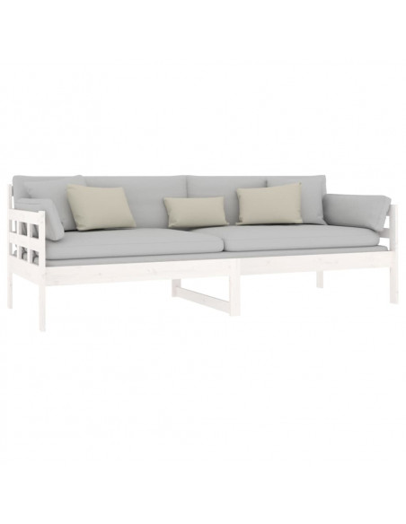 Dormeuse Bianca in Legno Massello di Pino 80x200 cm Dormeuse Bianca in Legno Massello di Pino 80x200 cm