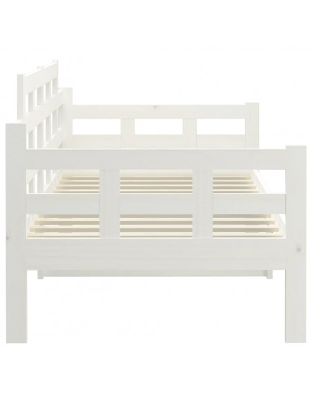 Dormeuse Bianca in Legno Massello di Pino 90x190 cm