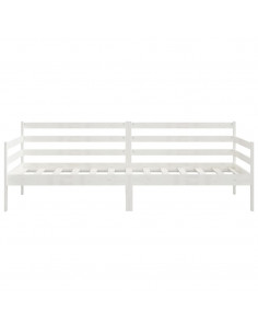Dormeuse Bianca in Legno Massello di Pino 90x200 cm 2