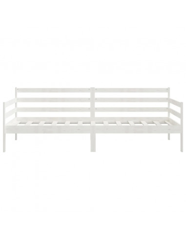 Dormeuse Bianca in Legno Massello di Pino 90x200 cm