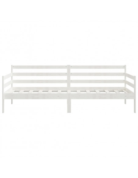 Dormeuse Bianca in Legno Massello di Pino 90x200 cm