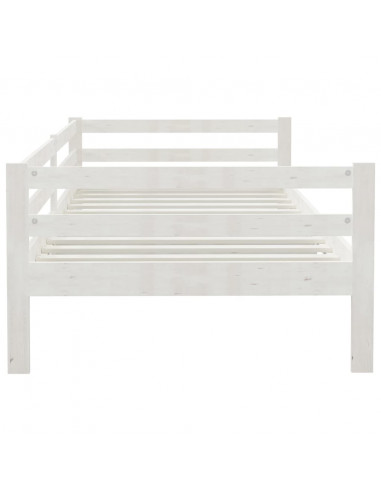 Dormeuse Bianca in Legno Massello di Pino 90x200 cm