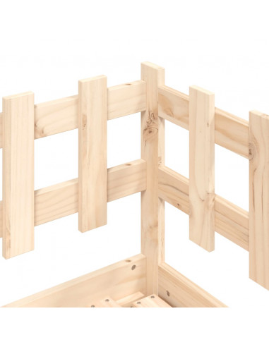 Dormeuse Estraibile 2x(90x190) cm Legno Massello di Pino