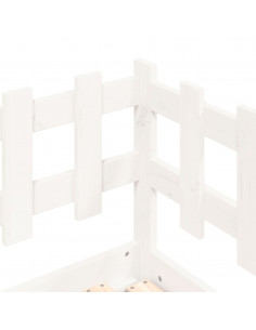 Dormeuse Estraibile Bianca 2x(90x190) cm Legno Massello di Pino 2