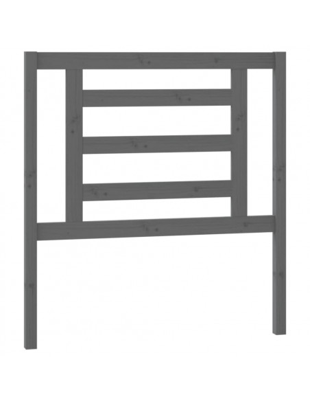 Dormeuse Estraibile Grigia 2x(90x200) cm Legno Massello di Pino