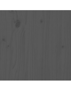 Dormeuse Estraibile Grigia 2x(90x200) cm Legno Massello di Pino 2