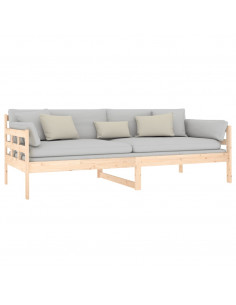 Dormeuse in Legno Massello di Pino 90x200 cm 2